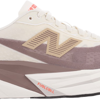 Women's New Balance Fuelcell Rebel V5 Medium in Angora/ Earth Shadow/ Sea Salt. Sku: WFCXLJ5-B
