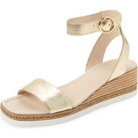 Women's Django & Juliette Irish in Pale Gold Leather. Sku: DJ15825F39LE