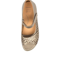 Women's Ziera Daffodil in Greige Leather sku: ZR10104NK6LE