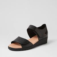 Women's Django & Juliette Monte in Black Leather. Sku: DJ17018B75LE
