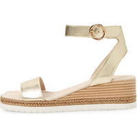 Women's Django & Juliette Irish in Pale Gold Leather. Sku: DJ15825F39LE